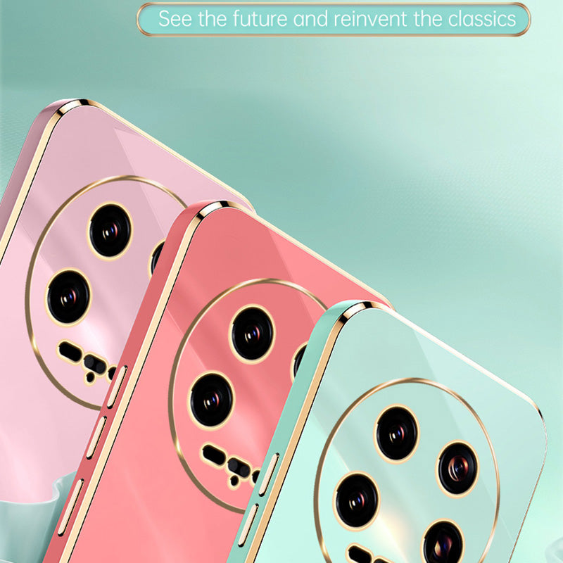 XINLI For Xiaomi 14 Ultra TPU Case Electroplating Phone Cover with Ring Holder Kickstand XINLI For Xiaomi 14 Ultra TPU Case Electroplating Phone Cover with Ring Holder Kickstand